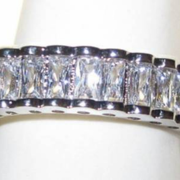 NWT ring baguette CZ stone white or yellow - Picture 7 of 8